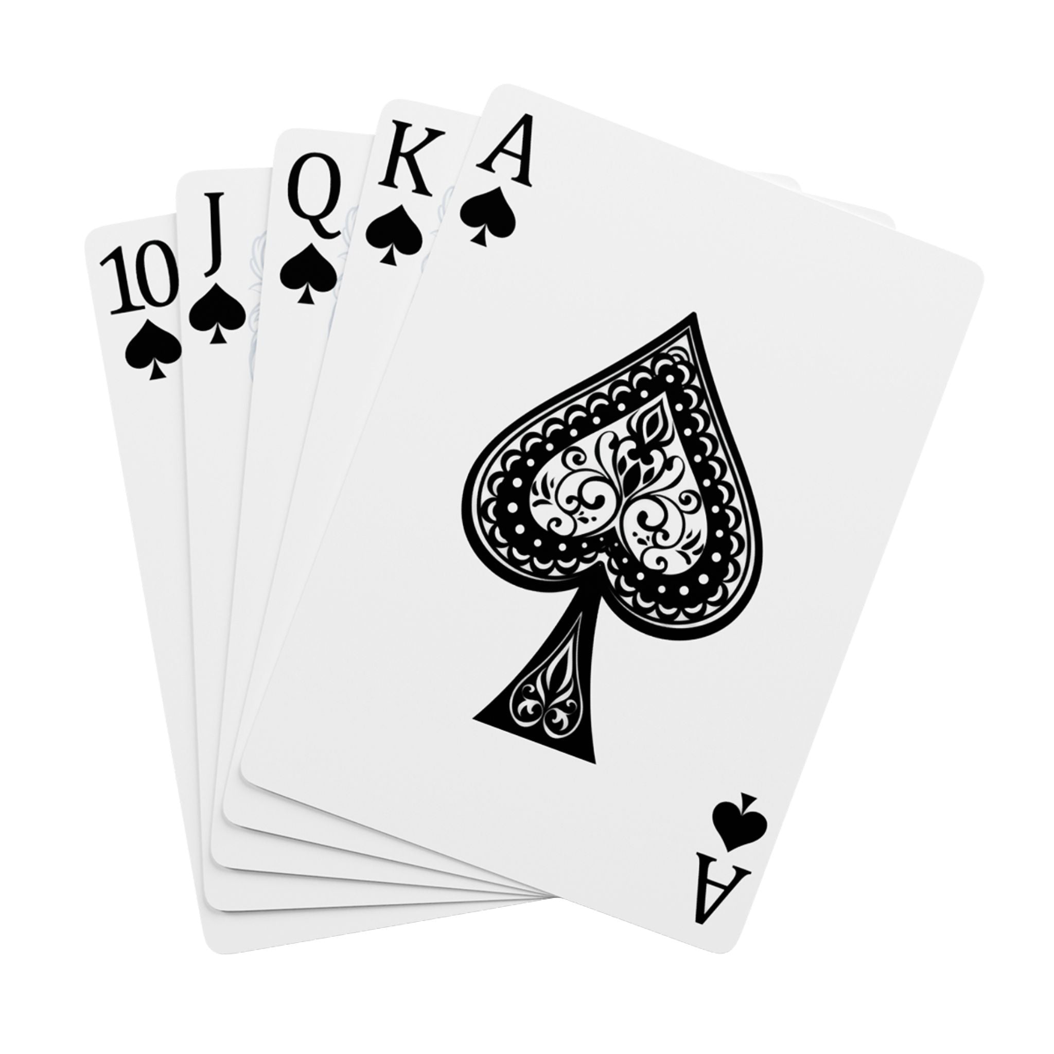Poker Playing Cards — Custom Branded Deck with Ornate Ace of Spades