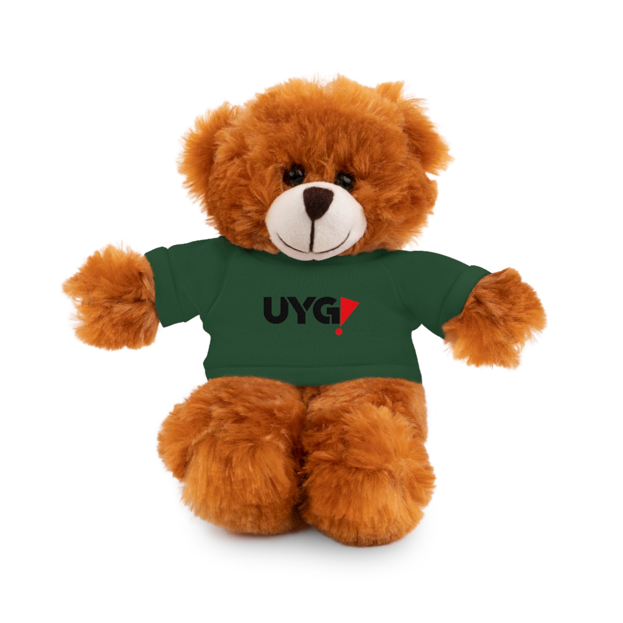 Plush Bear with 'UYG!' Tee - Soft Cuddly Stuffed Animal Gift