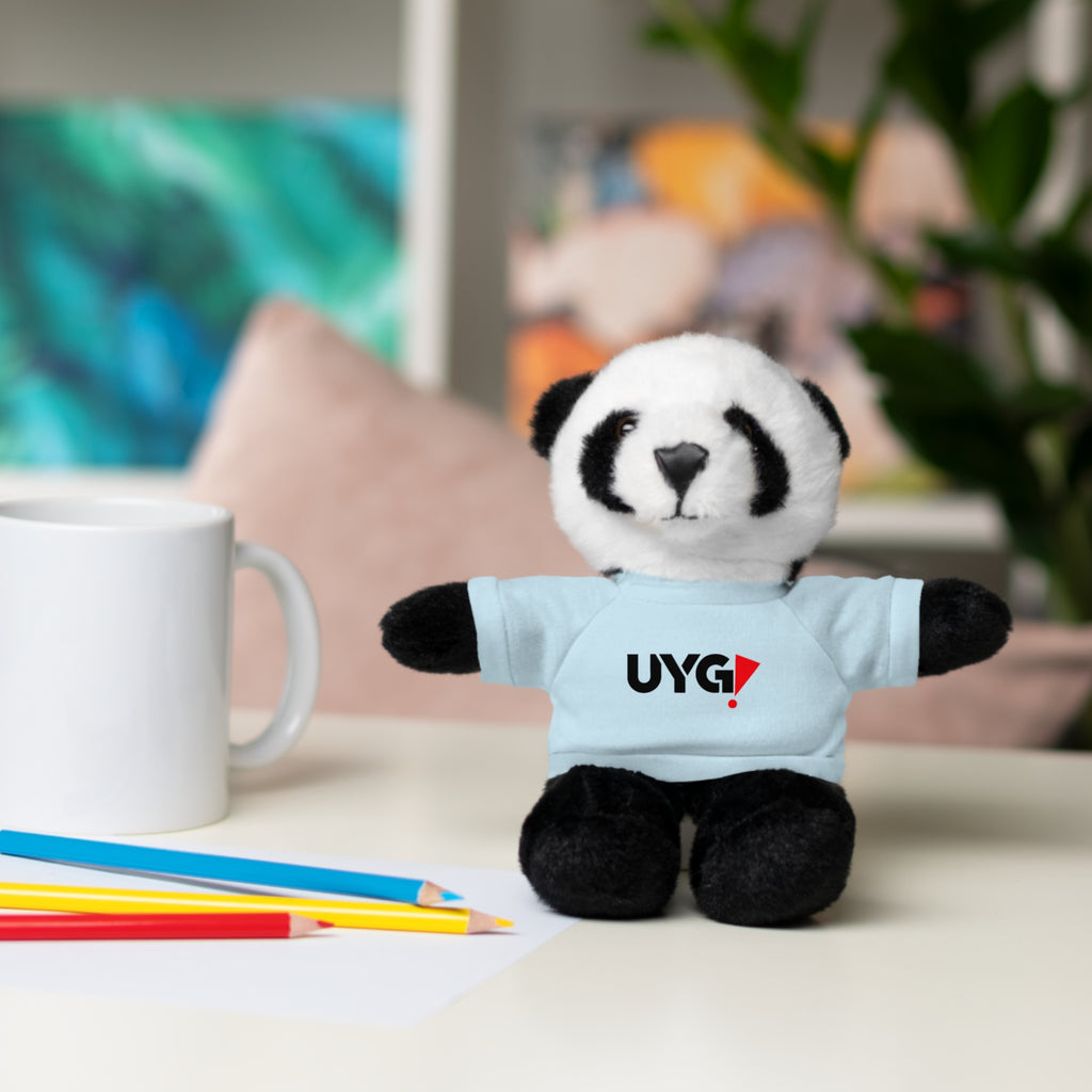 Plush Bear with 'UYG!' Tee - Soft Cuddly Stuffed Animal Gift