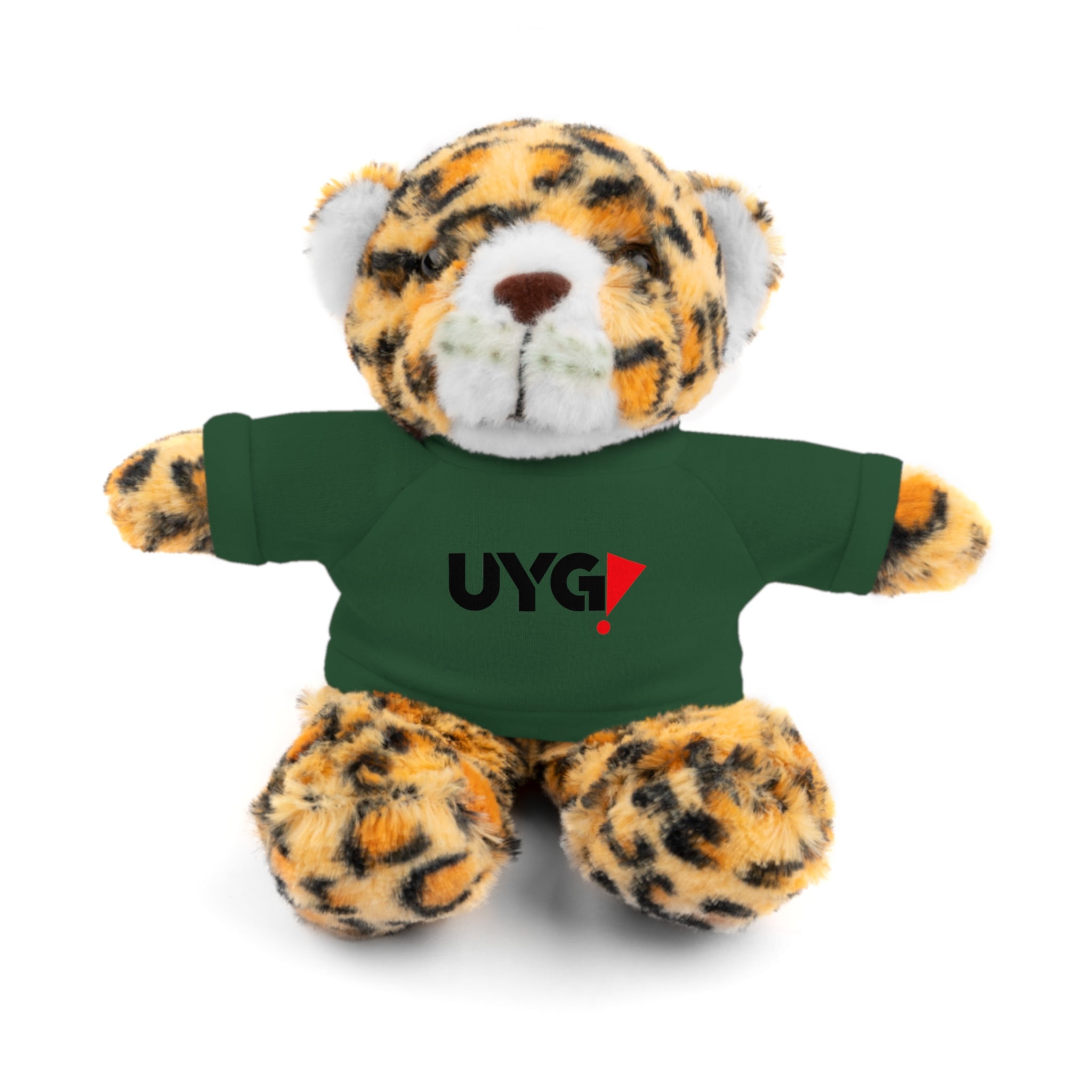 Plush Bear with 'UYG!' Tee - Soft Cuddly Stuffed Animal Gift