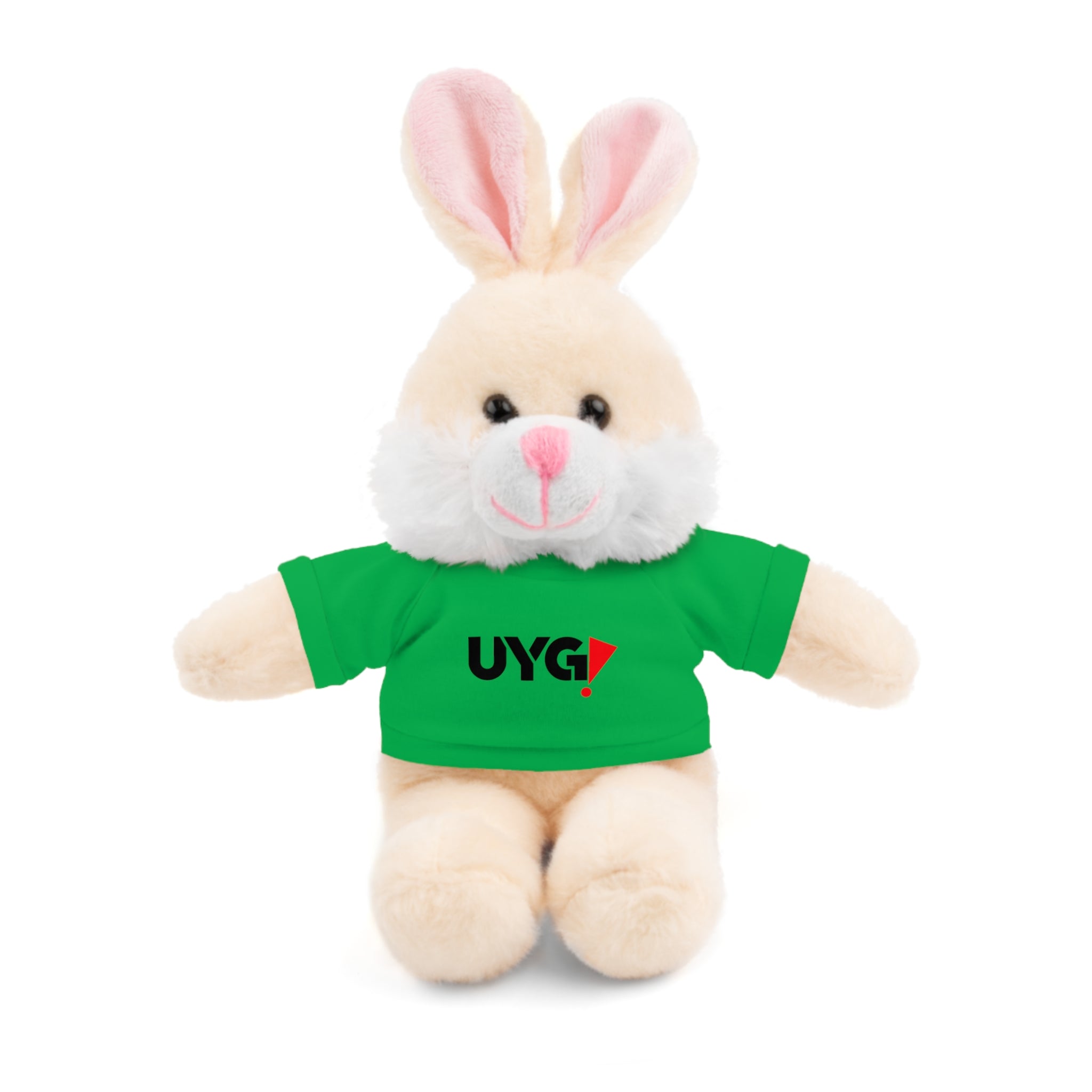 Plush Bear with 'UYG!' Tee - Soft Cuddly Stuffed Animal Gift