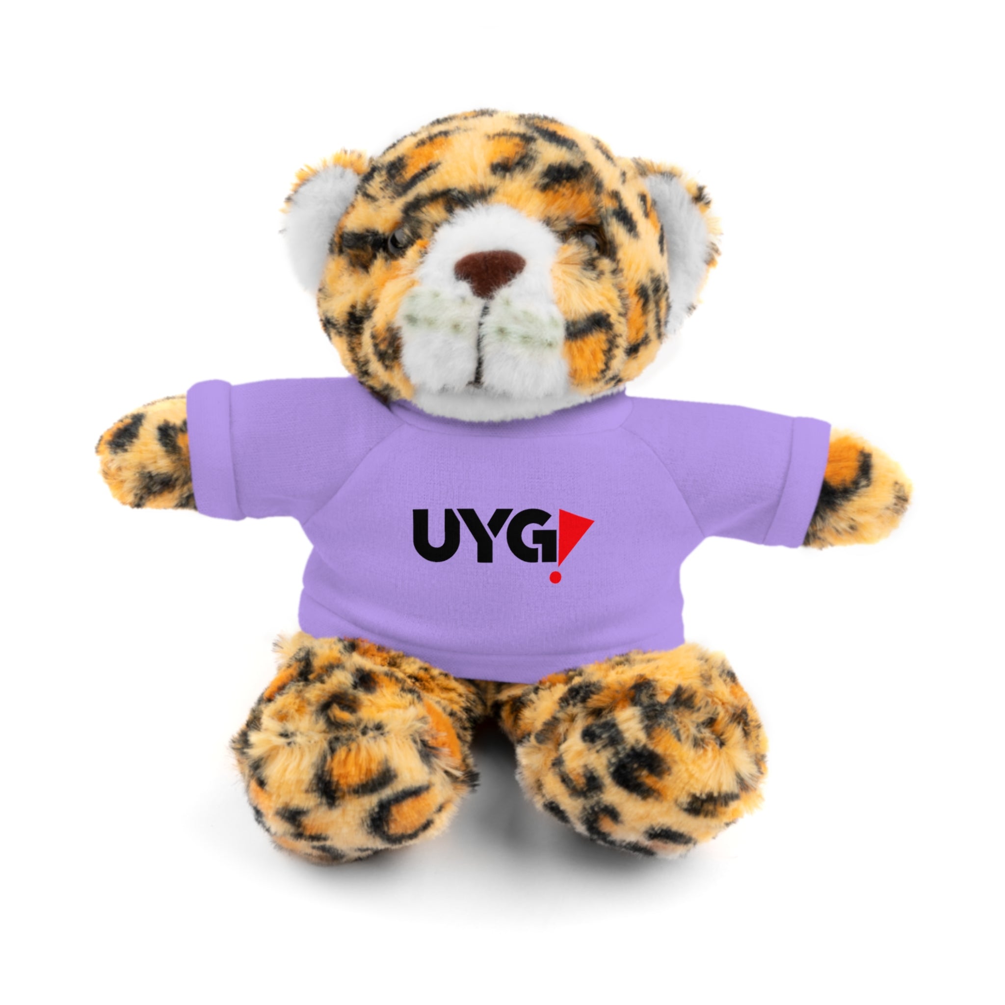 Plush Bear with 'UYG!' Tee - Soft Cuddly Stuffed Animal Gift