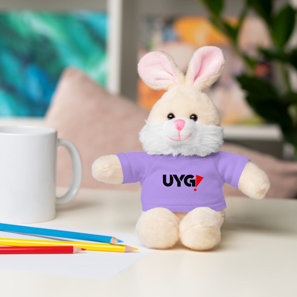 Plush Bear with 'UYG!' Tee - Soft Cuddly Stuffed Animal Gift