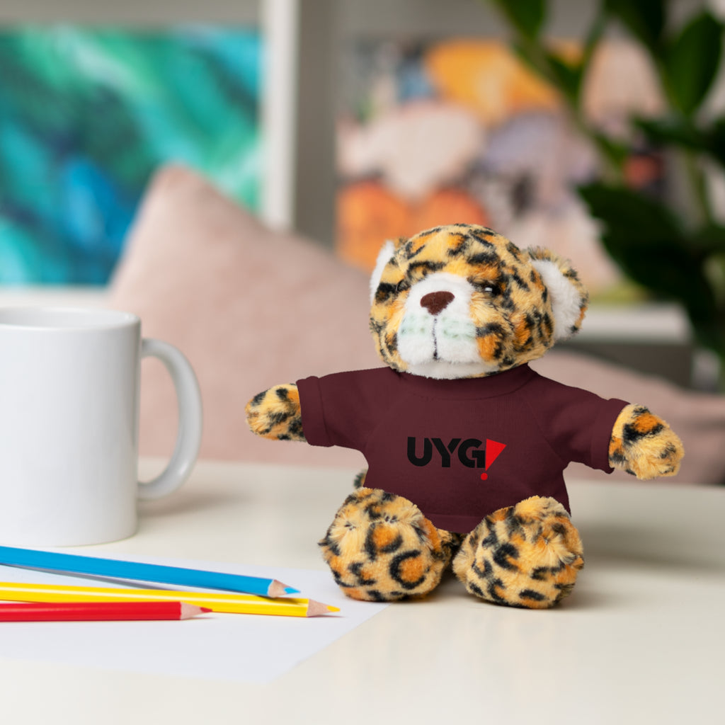 Plush Bear with 'UYG!' Tee - Soft Cuddly Stuffed Animal Gift
