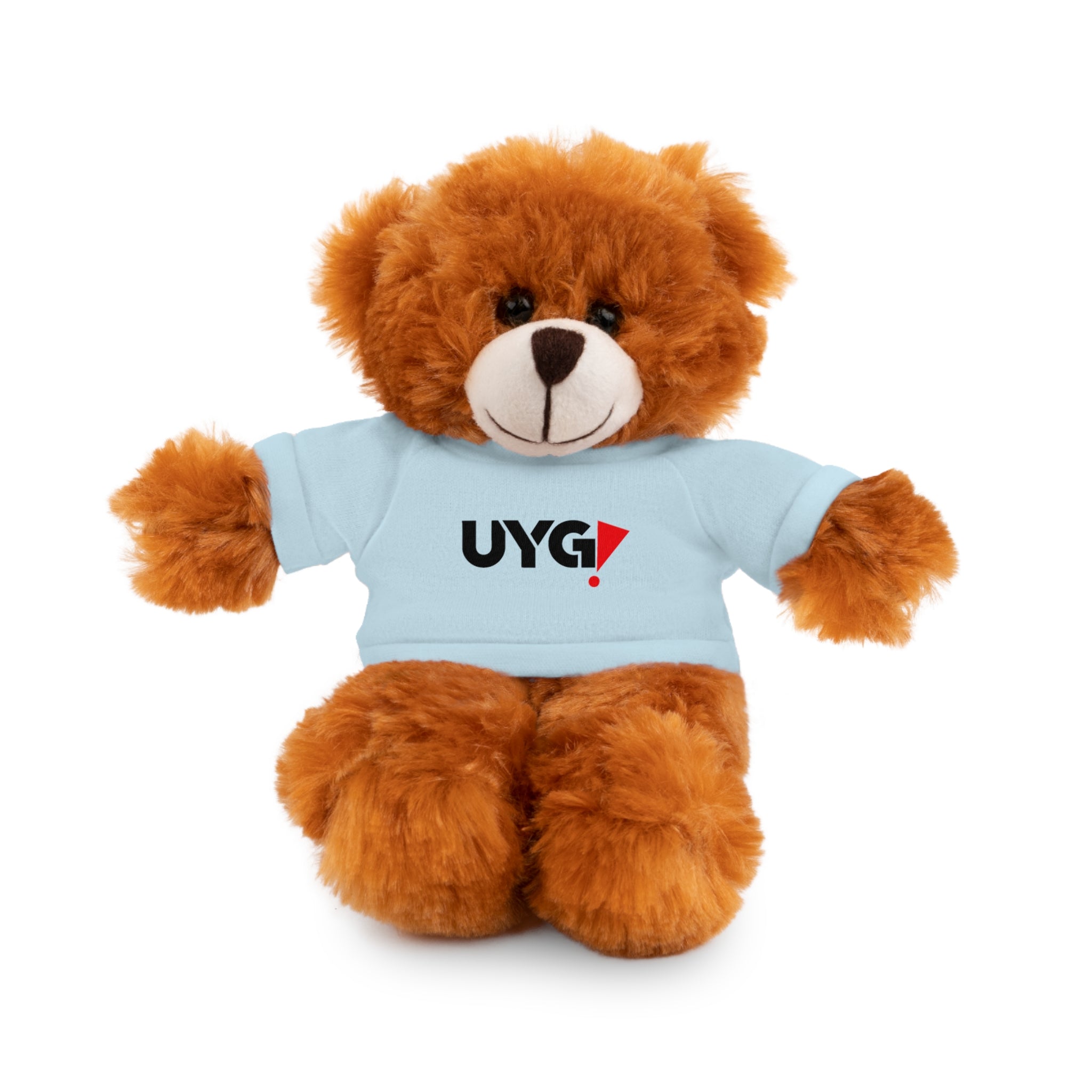Plush Bear with 'UYG!' Tee - Soft Cuddly Stuffed Animal Gift