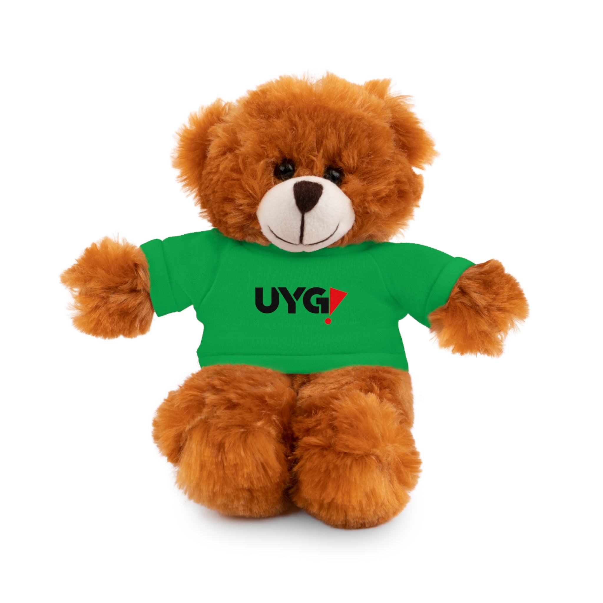 Plush Bear with 'UYG!' Tee - Soft Cuddly Stuffed Animal Gift