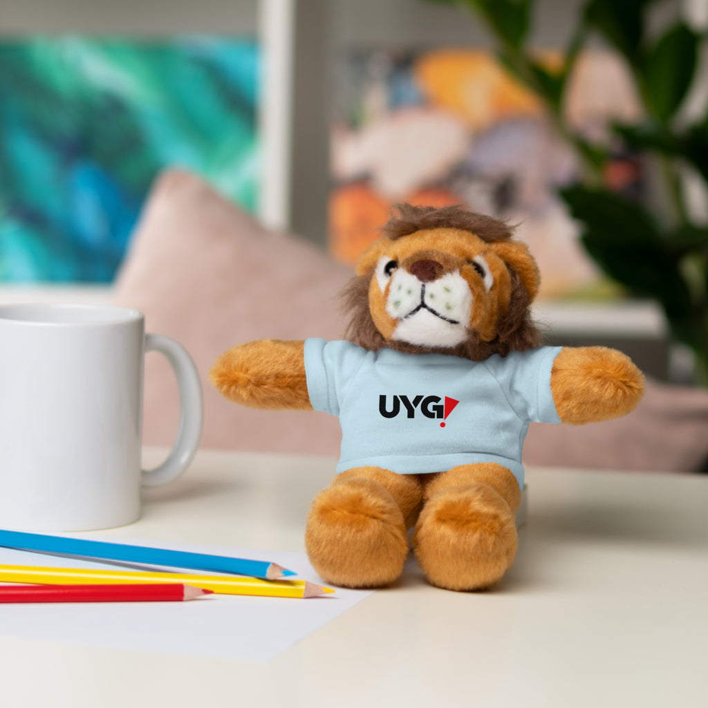 Plush Bear with 'UYG!' Tee - Soft Cuddly Stuffed Animal Gift