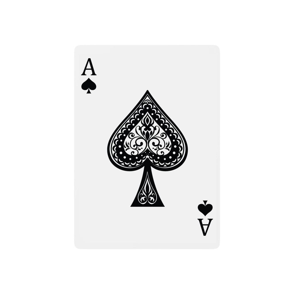 Poker Playing Cards — Custom Branded Deck with Ornate Ace of Spades