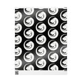 Moonlit Cat Pattern Wrapping Paper — Black & White Cat Gift Wrap
