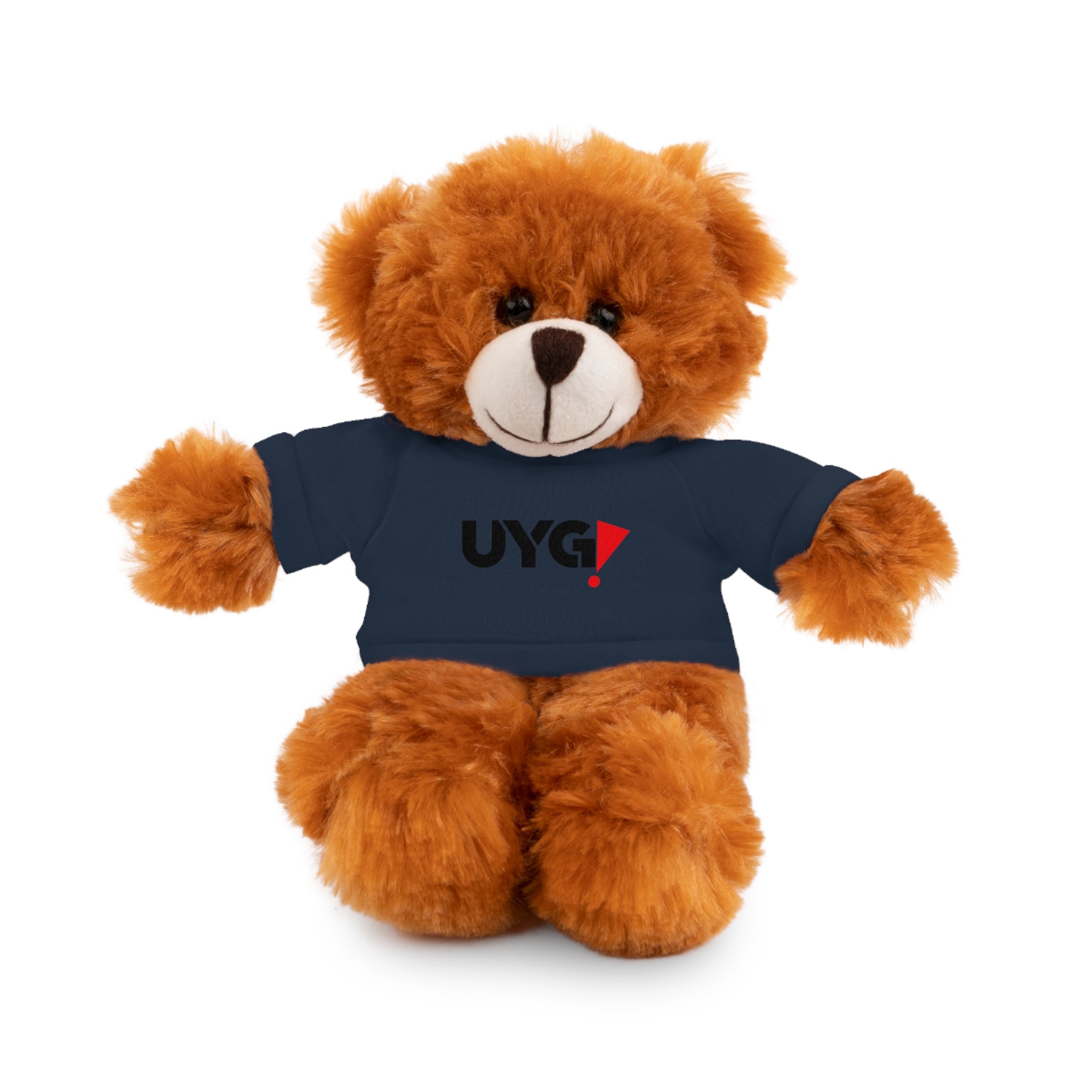 Plush Bear with 'UYG!' Tee - Soft Cuddly Stuffed Animal Gift