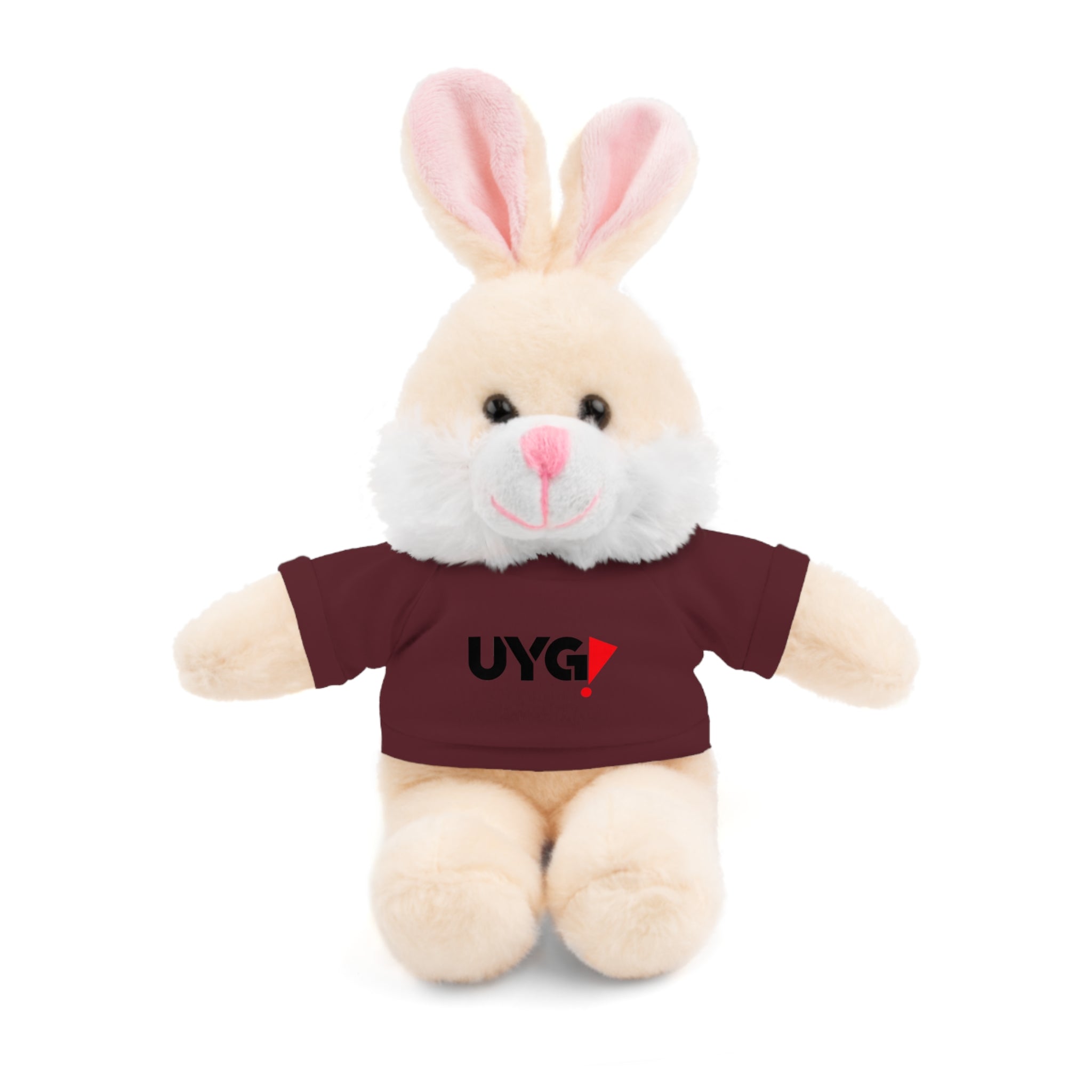 Plush Bear with 'UYG!' Tee - Soft Cuddly Stuffed Animal Gift