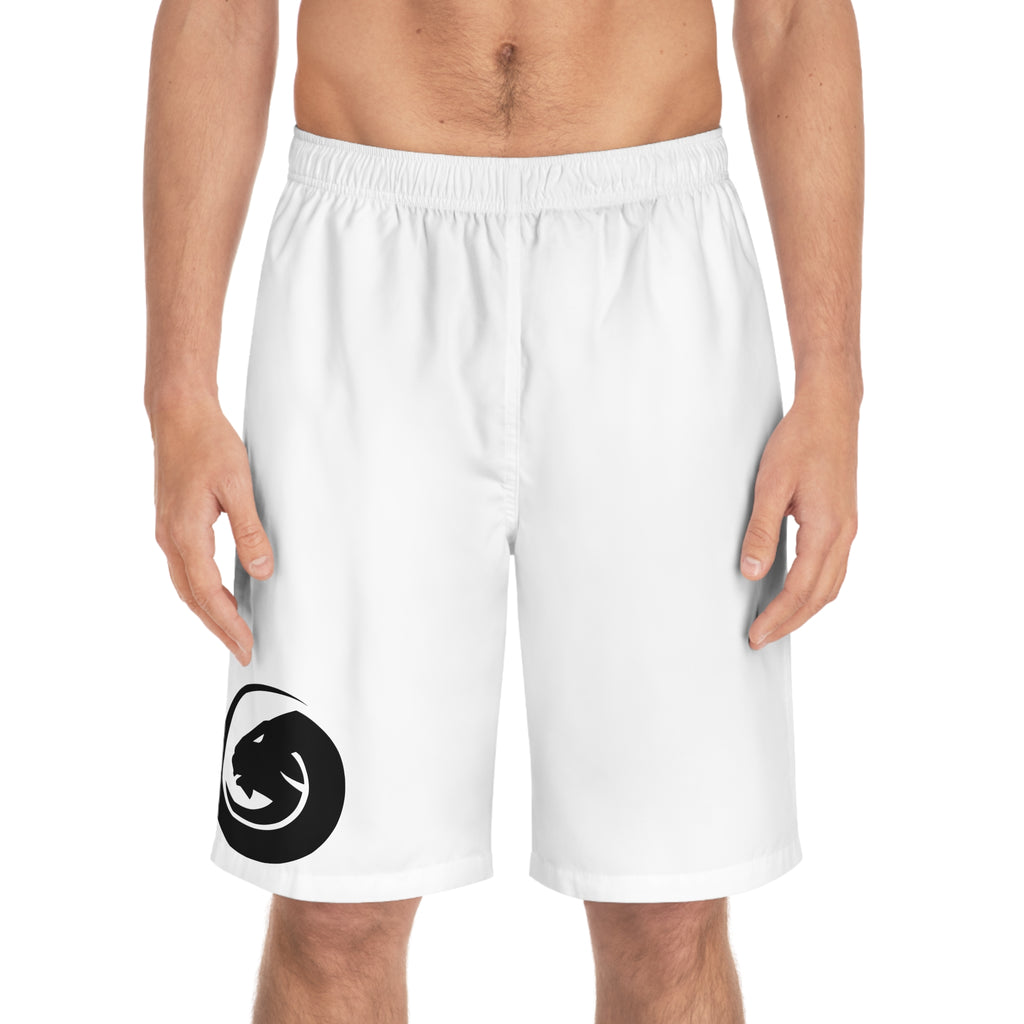 Board Shorts with Minimal Panther Logo – Men's Swim Trunks