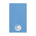 Blue Hand Towel with Minimalist Dragon Emblem