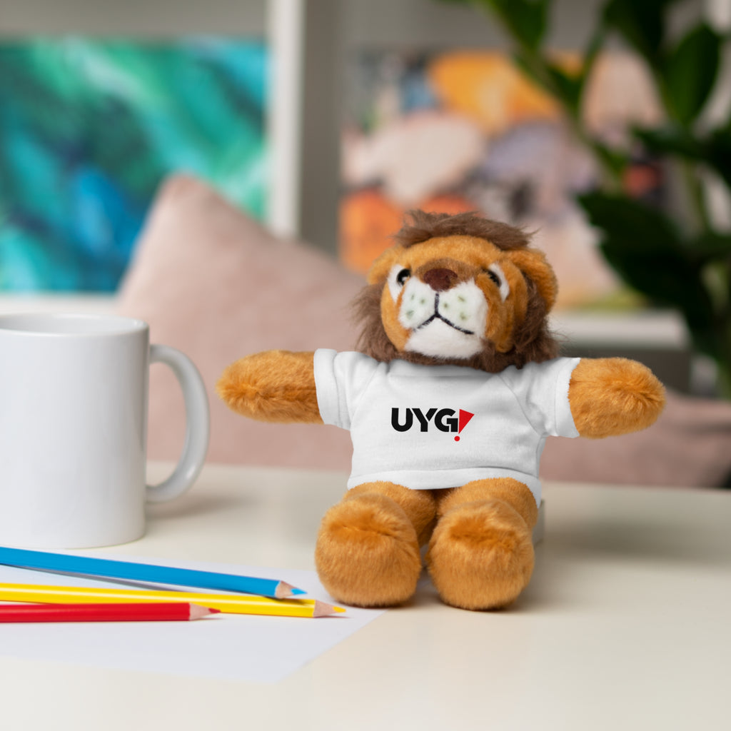 Plush Bear with 'UYG!' Tee - Soft Cuddly Stuffed Animal Gift