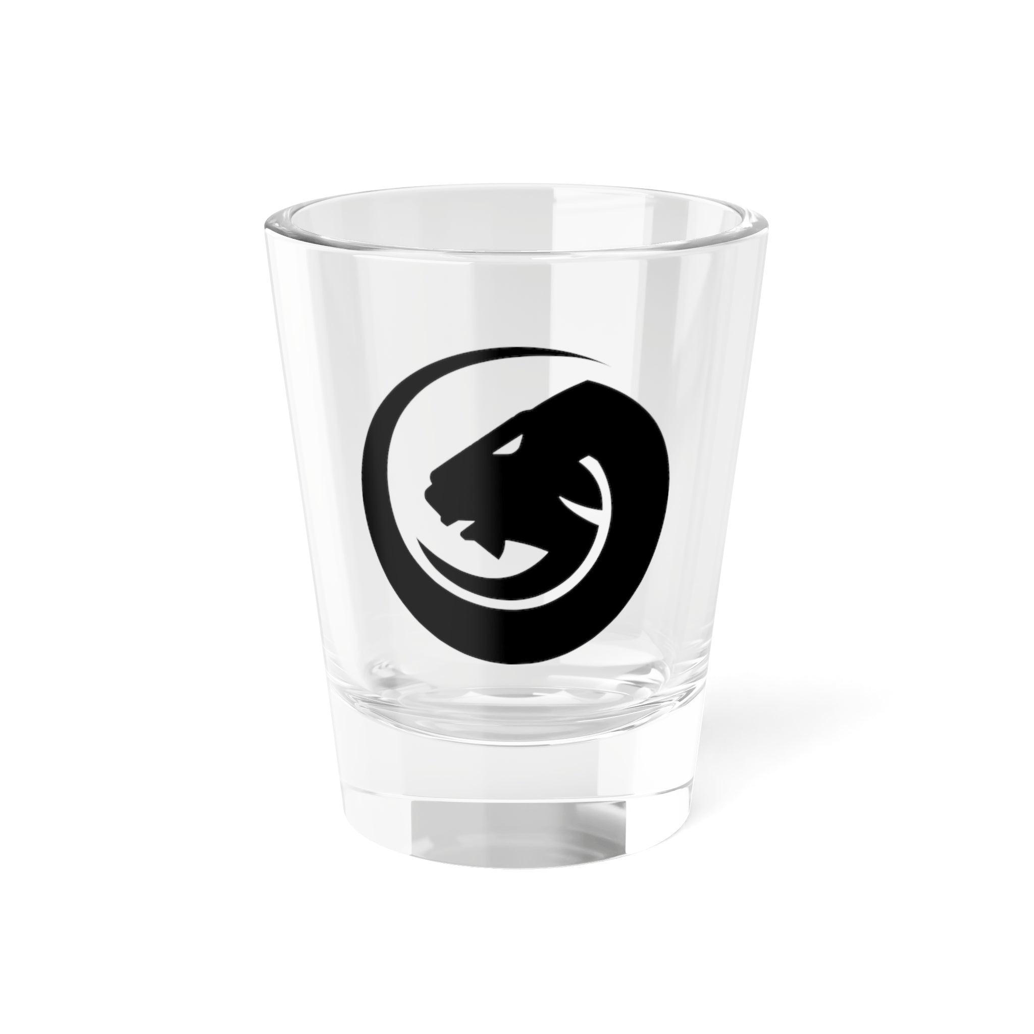 Panther Logo Shot Glass — 1.5oz Branded Shooter