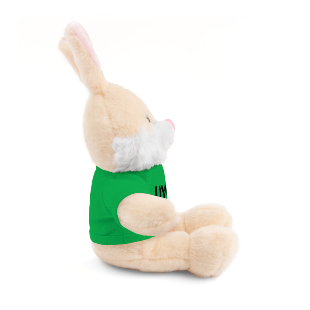 Plush Bear with 'UYG!' Tee - Soft Cuddly Stuffed Animal Gift