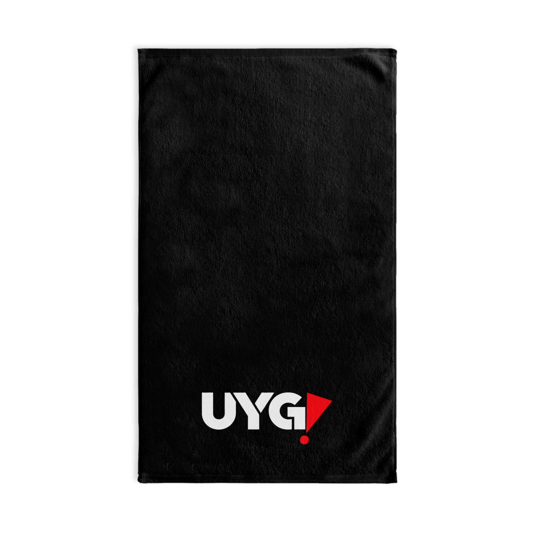 Black Logo Hand Towel — UYG! Bold Minimalist Kitchen & Gym Towel