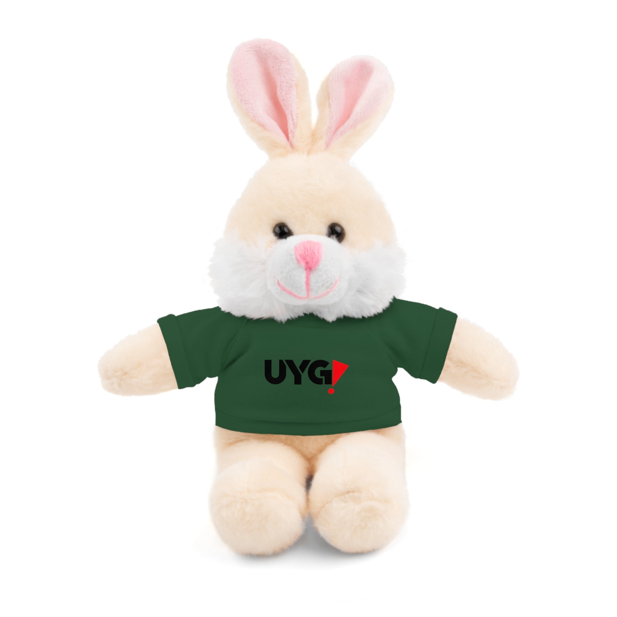 Plush Bear with 'UYG!' Tee - Soft Cuddly Stuffed Animal Gift