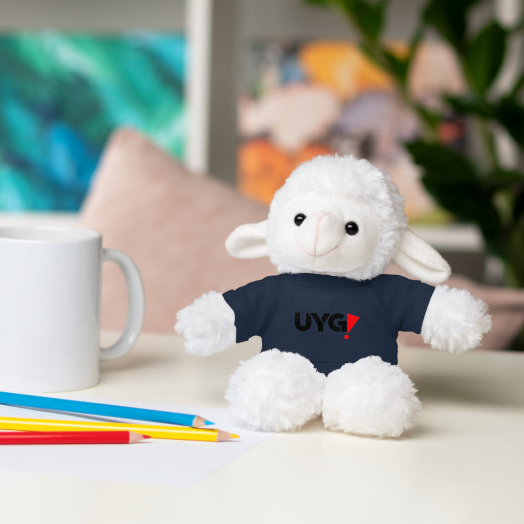 Plush Bear with 'UYG!' Tee - Soft Cuddly Stuffed Animal Gift