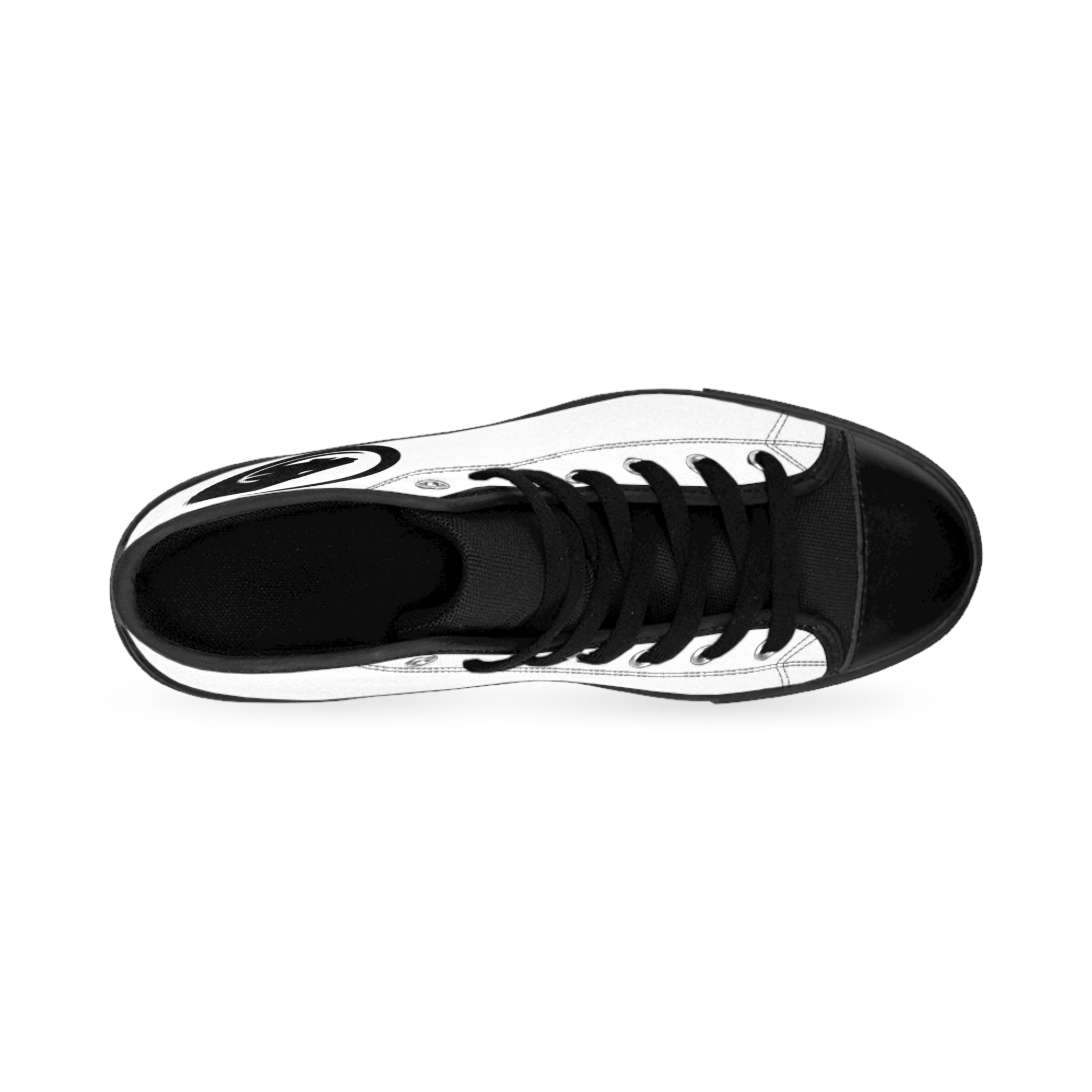 High-Top Sneakers — Minimal Black Panther Logo Men's Classic Shoes