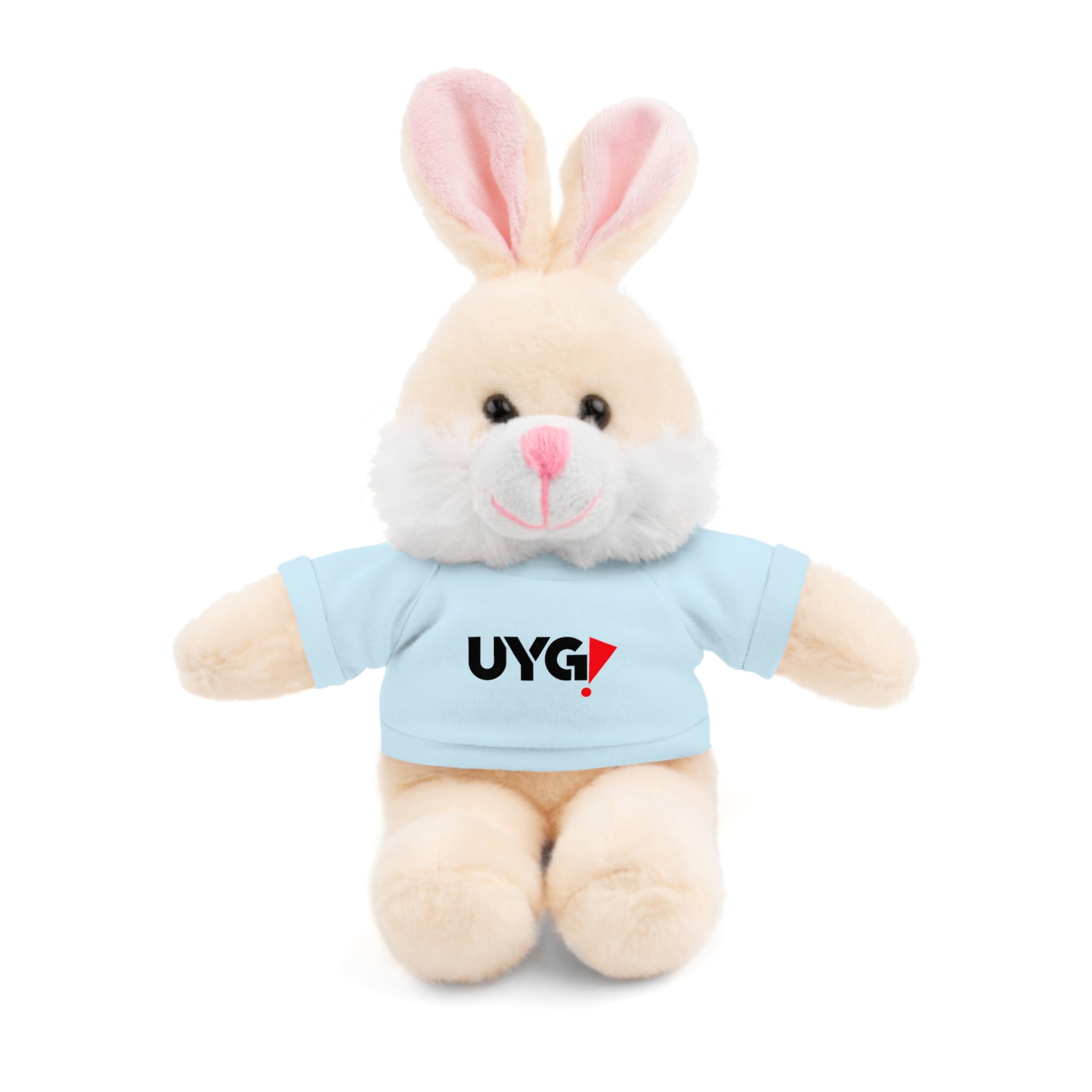 Plush Bear with 'UYG!' Tee - Soft Cuddly Stuffed Animal Gift
