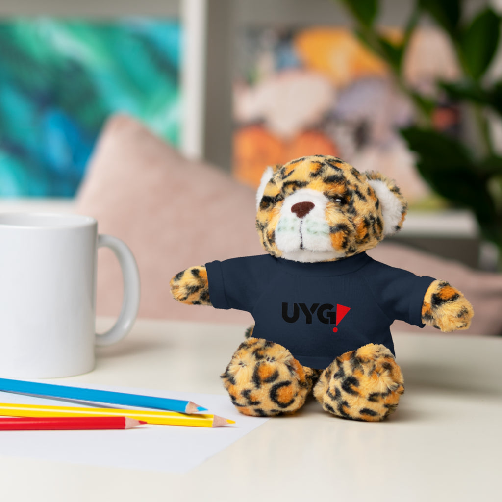 Plush Bear with 'UYG!' Tee - Soft Cuddly Stuffed Animal Gift