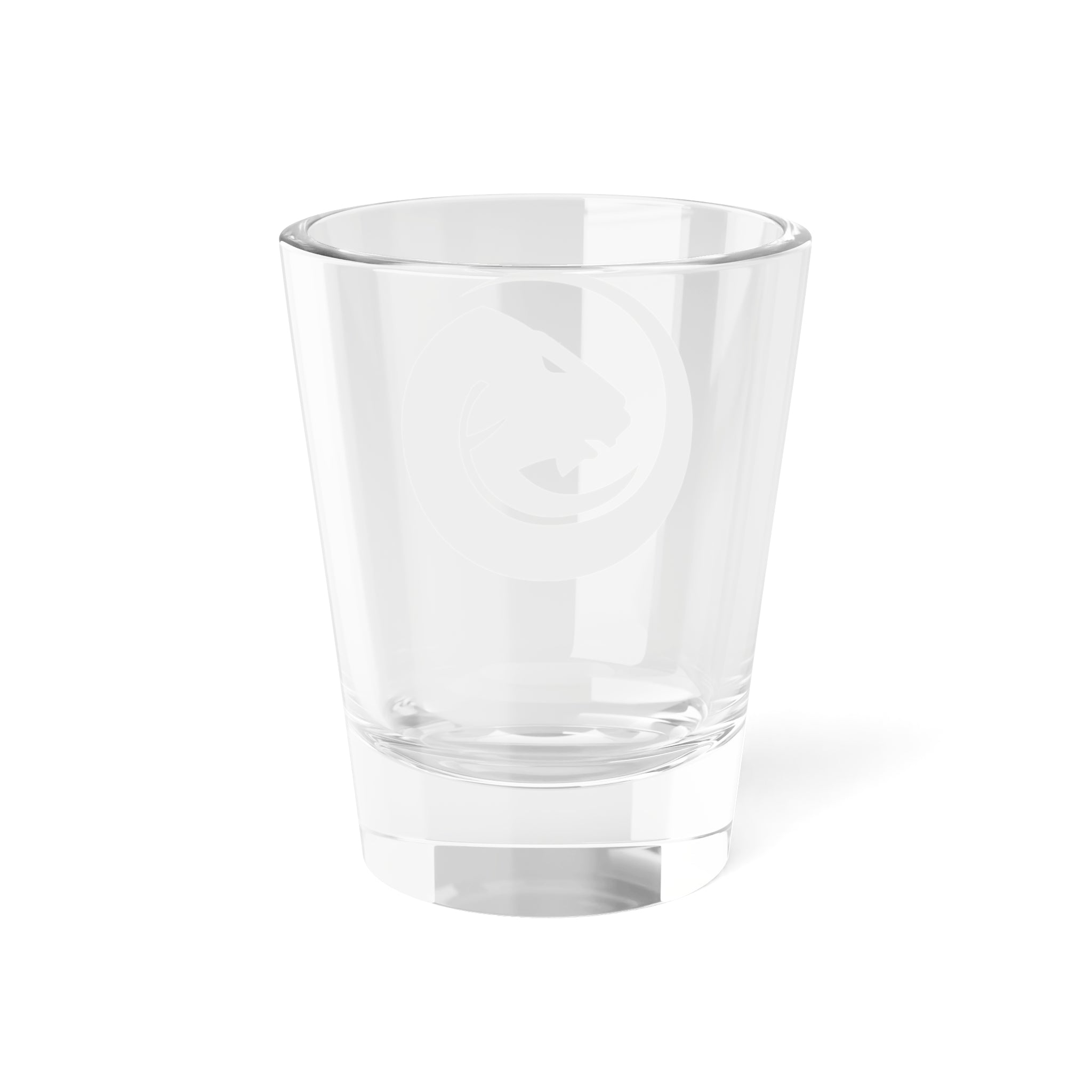 Panther Logo Shot Glass — 1.5oz Branded Shooter