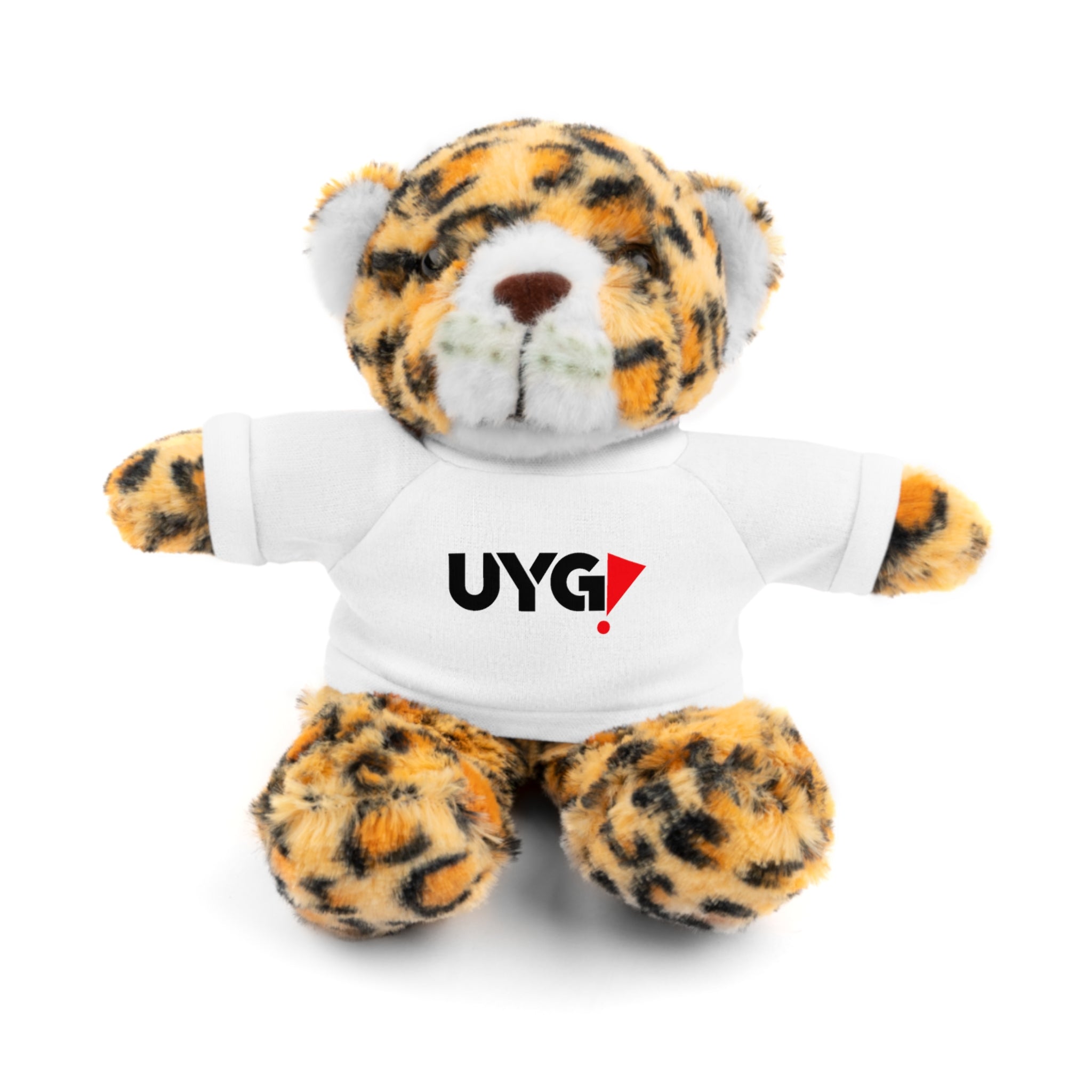 Plush Bear with 'UYG!' Tee - Soft Cuddly Stuffed Animal Gift