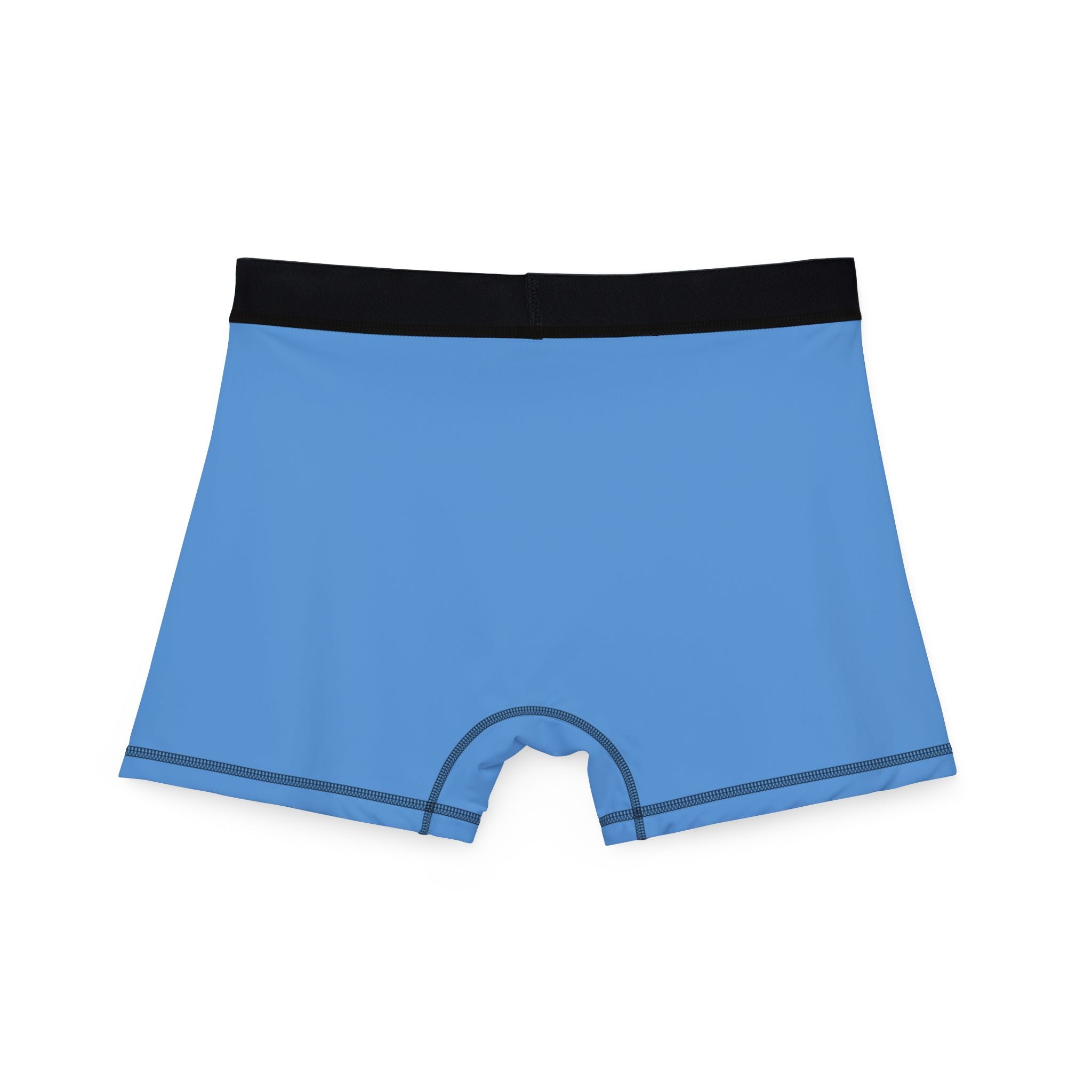 Blue 'UYG' Logo Men's Boxer Briefs — Graphic All-Over Print Underwear