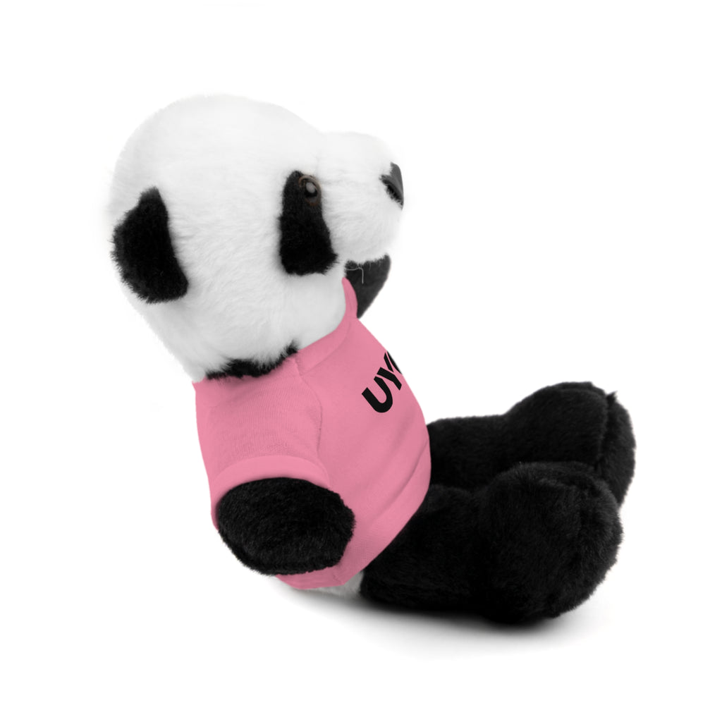 Plush Bear with 'UYG!' Tee - Soft Cuddly Stuffed Animal Gift