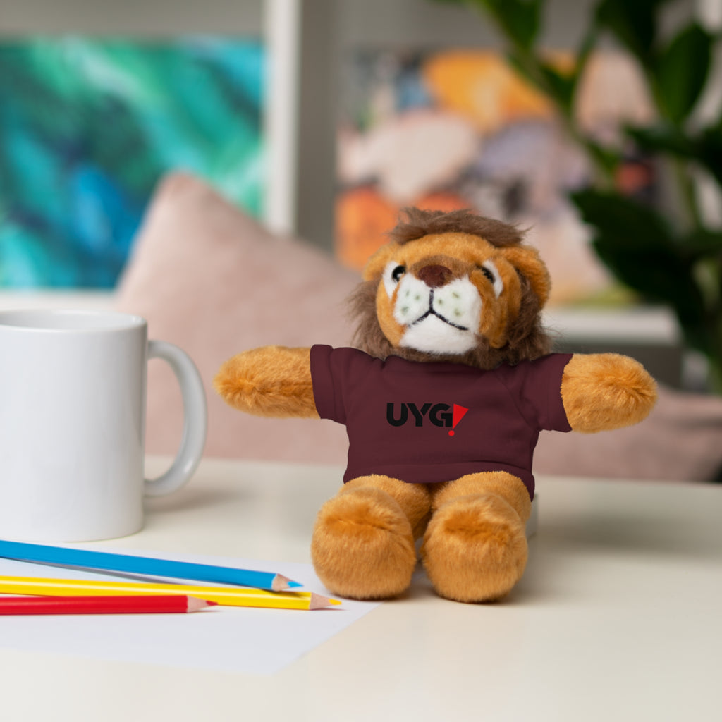 Plush Bear with 'UYG!' Tee - Soft Cuddly Stuffed Animal Gift