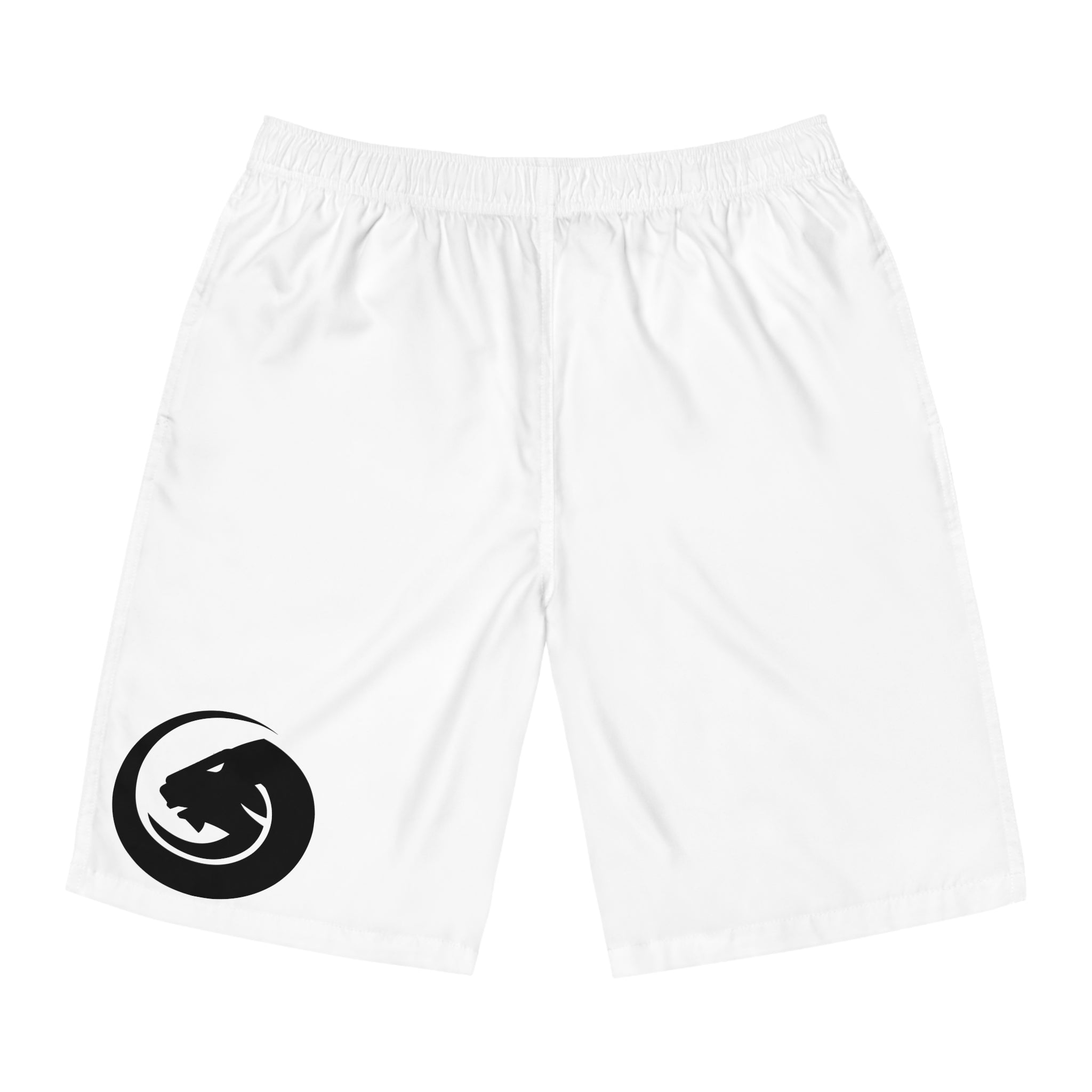 Board Shorts with Minimal Panther Logo – Men's Swim Trunks