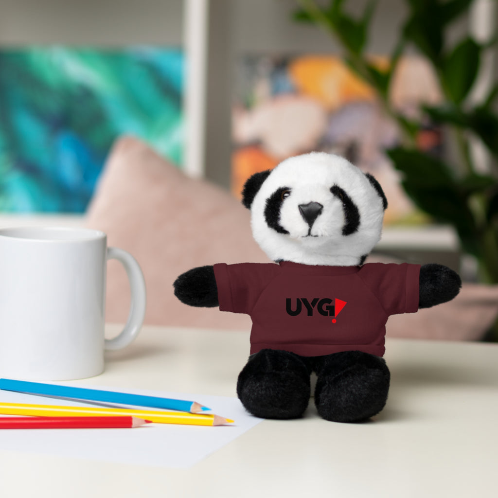 Plush Bear with 'UYG!' Tee - Soft Cuddly Stuffed Animal Gift