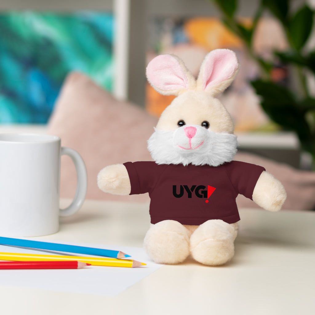 Plush Bear with 'UYG!' Tee - Soft Cuddly Stuffed Animal Gift