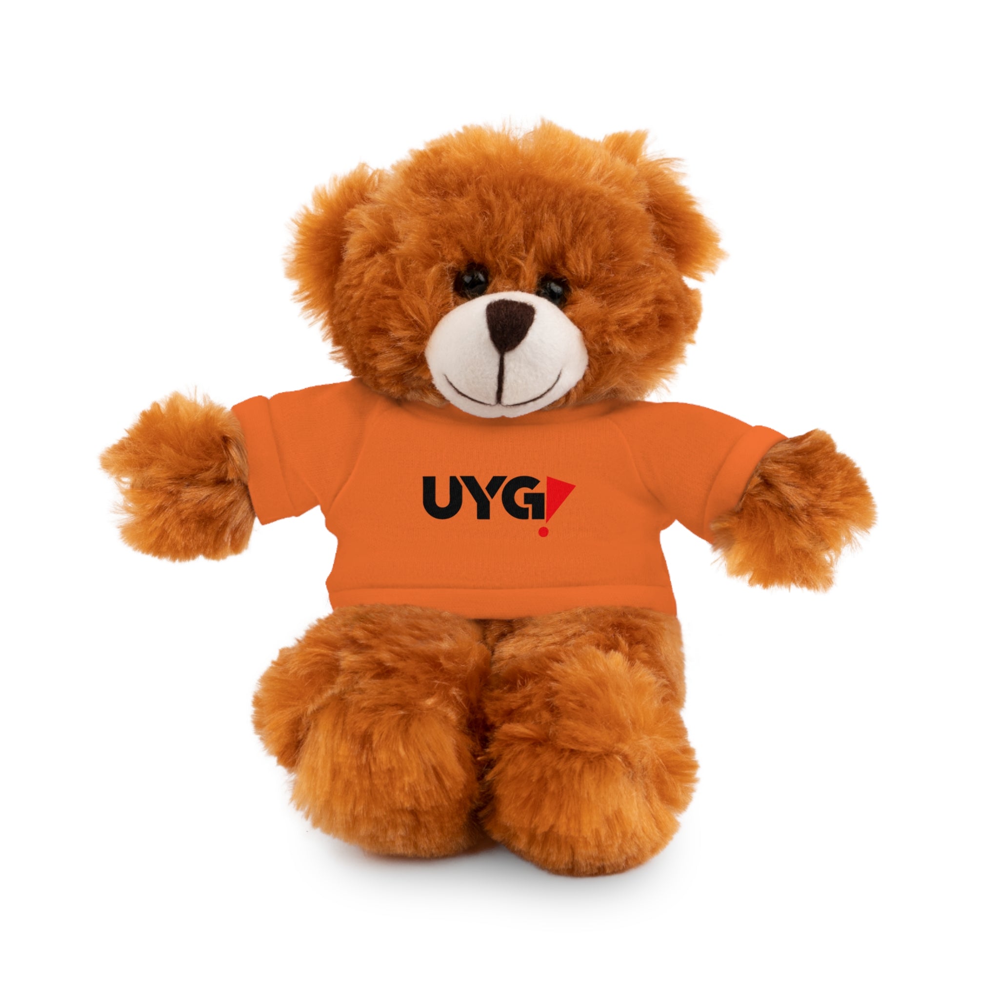 Plush Bear with 'UYG!' Tee - Soft Cuddly Stuffed Animal Gift