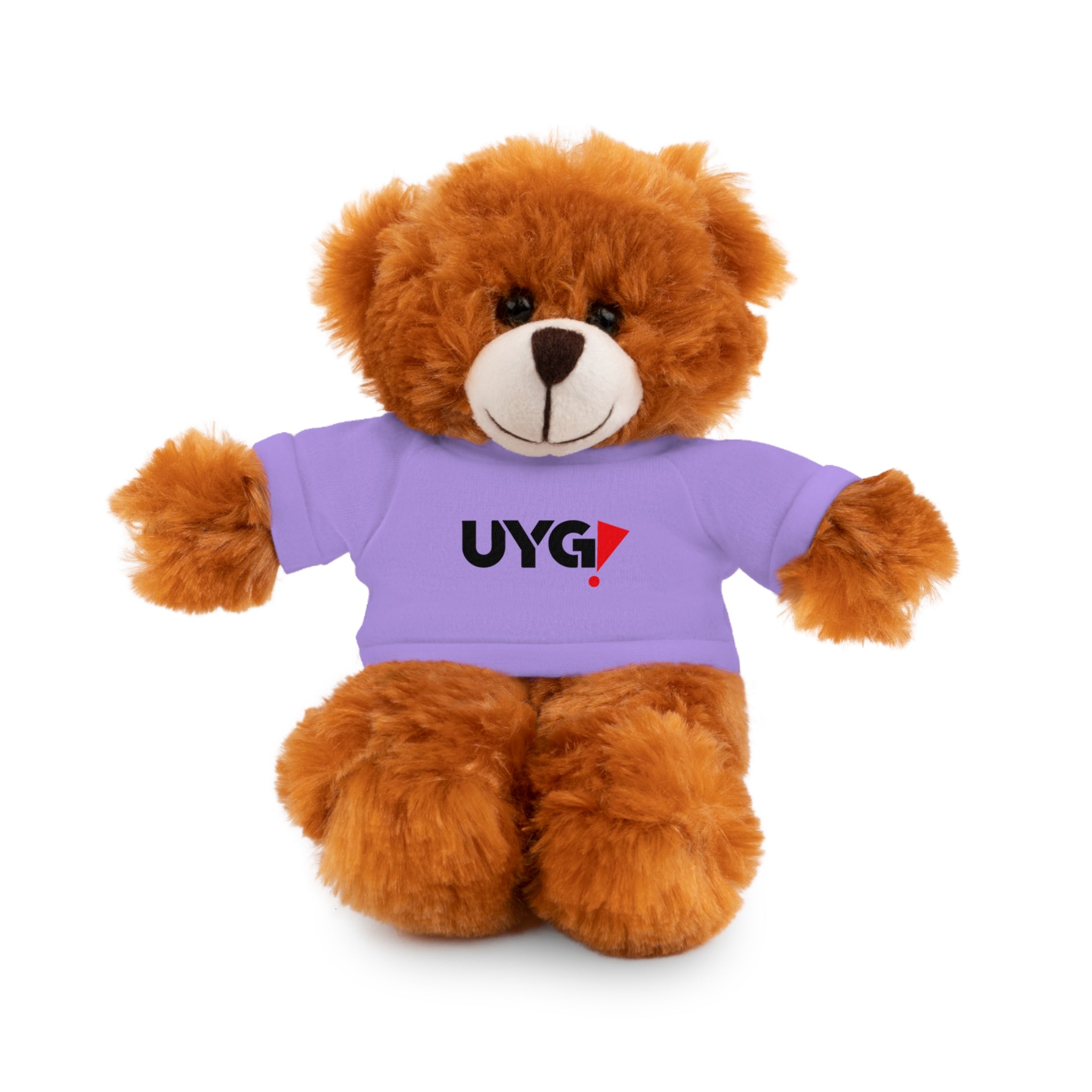 Plush Bear with 'UYG!' Tee - Soft Cuddly Stuffed Animal Gift