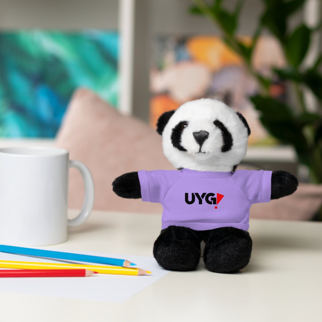 Plush Bear with 'UYG!' Tee - Soft Cuddly Stuffed Animal Gift
