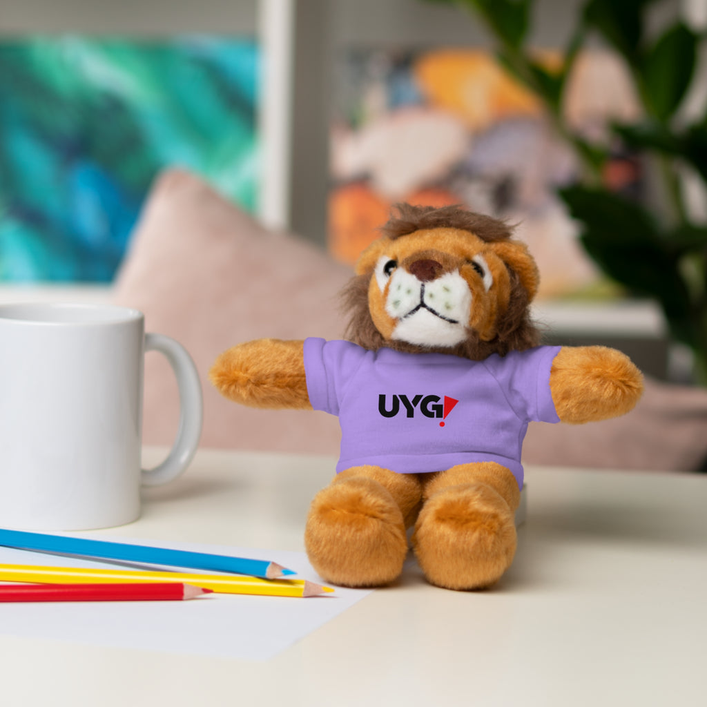 Plush Bear with 'UYG!' Tee - Soft Cuddly Stuffed Animal Gift
