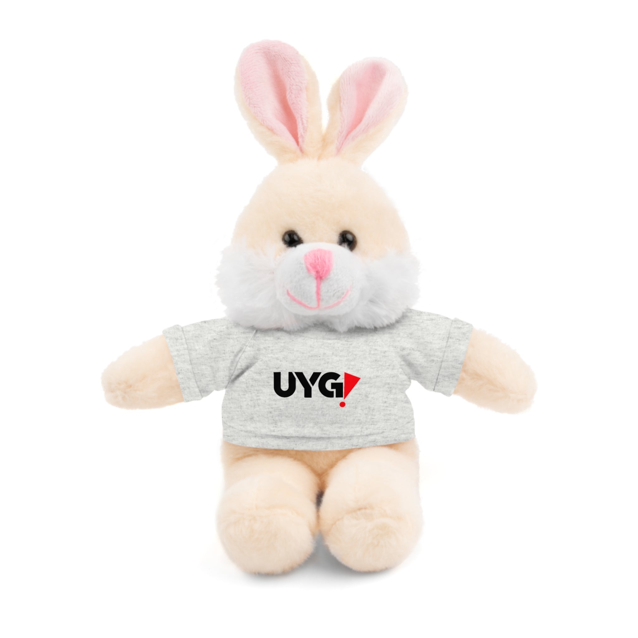 Plush Bear with 'UYG!' Tee - Soft Cuddly Stuffed Animal Gift