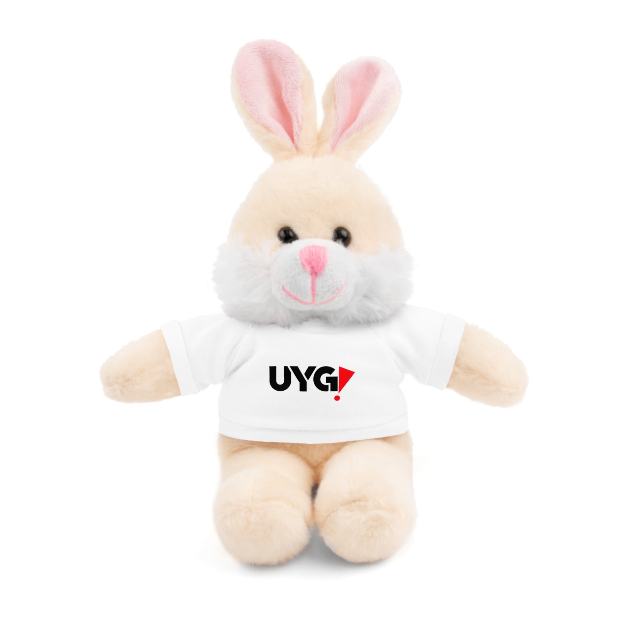 Plush Bear with 'UYG!' Tee - Soft Cuddly Stuffed Animal Gift