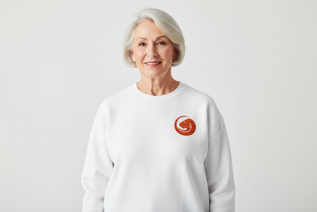 Unisex garment-dyed fleece crewneck sweatshirt