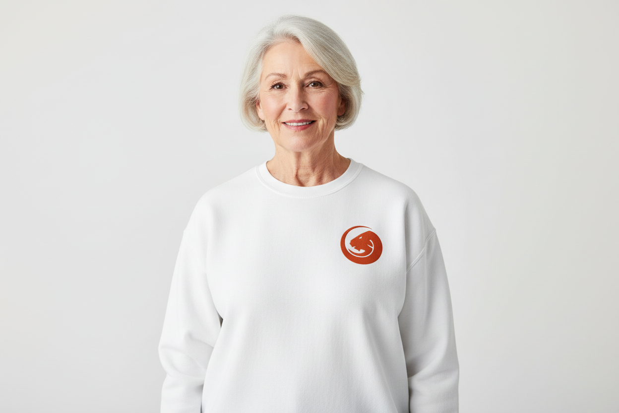 Unisex garment-dyed fleece crewneck sweatshirt