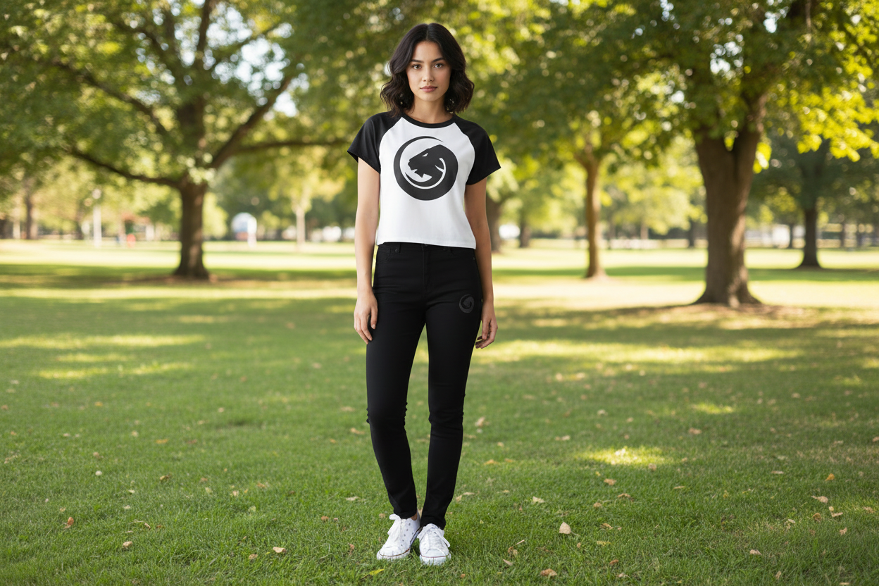 Women’s micro rib raglan baby tee